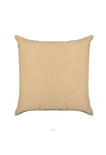 Recycled cotton beige zipped cushion cover - XINGU CASAL BEGE