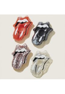 SET OF 4 INFLATABLE DRINK HOLDERS ROLLING STONES LIPS