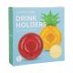 Inflatable drink holders - ananas & watermelon - GROOVY FRUIT SALAD