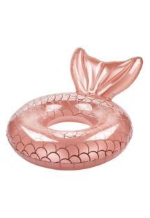 Bouée adulte ronde forme queue de sirène rose - LUXE POOL RING MERMAID ROSE