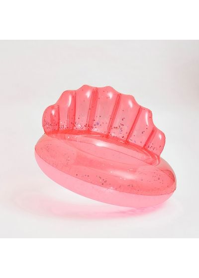 LUXE POOL RING NEON CORAL