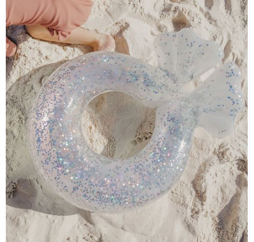 Seashell shaped children`s buoy with confetti - MINI FLOAT RING SHELL