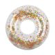 Transparent round buoy with confetti - POOL RING CONFETTI