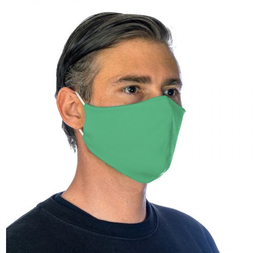 Vaskbart grønt mundbind ansigtsmaske - FACE MASK BBS08