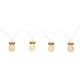 גירלנדת תאורה עם 10 נורות לד בצורת אננס זהוב באורך 4 מטר - PINEAPPLE STRING LIGHTS GOLD