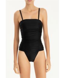 SWIMSUIT WITH STRAPS BLACK