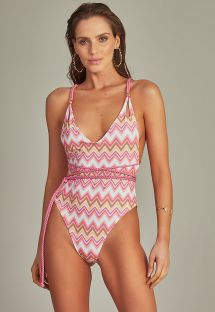 LETICIA BODY PINK CHEVRON