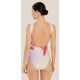 DETAILED HIGH NECK ONE PIECE NATURALEZA