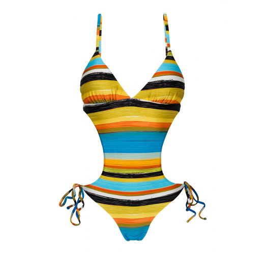 Trikini brasiliano con strisce colorate - ARTSY TRIKINI