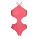 Monokini a collo alto brasiliano rosa - BODY RECORTE FLORENCE
