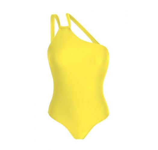 Costume intero asimmetrico giallo limone - STREGA ONE SHOULDER