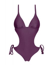 Trikini brésilien scrunch violet irisé - VIENA TRIKINI