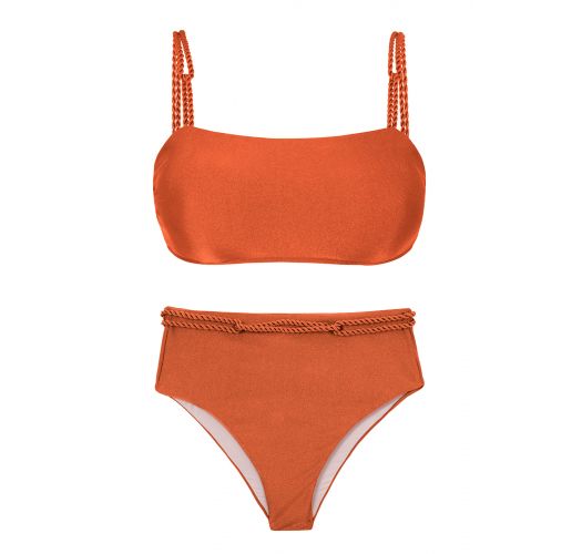 SET PAPRICA BANDEAU-RETO HOTPANTS
