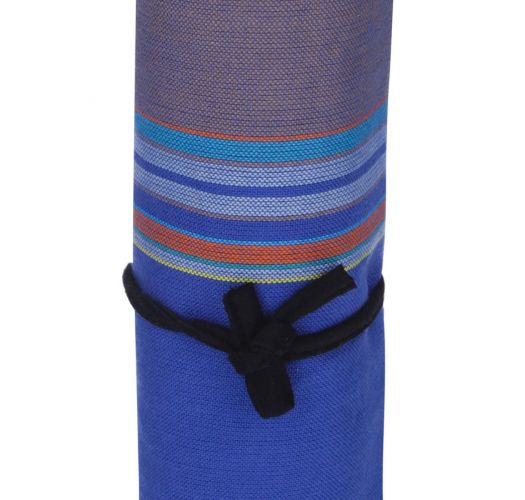 Navy blue sarong, 100% combed cotton - KIKOY PAREO VINCENT