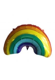Balão de alumínio em forma de arco-íris p/a festas - BALLOON RAINBOW