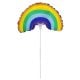 Sett med 2 ballonger og pinne, enhjørning/regnbue - BALLOONS WONDERLAND SMALL