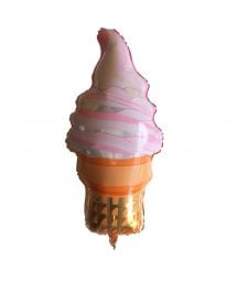 ice cream cornet-shaped aluminium foil balloon - BALLOON ICE CREAM FUN