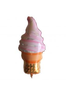 Dondurma konisi motifli alüminyum balon - BALLOON ICE CREAM FUN