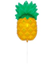 Воздушный шар из алюминиевой фольги в форме ананаса с держателем - BALLOON PINEAPPLE