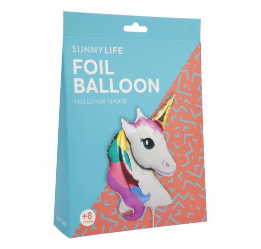 Aluminium balloon on a stick - unicorn  - BALLOON UNICORN