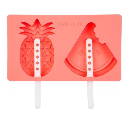 Pineapple/watermelon silicone ice cream moulds - FRUIT SALAD POP MOULDS