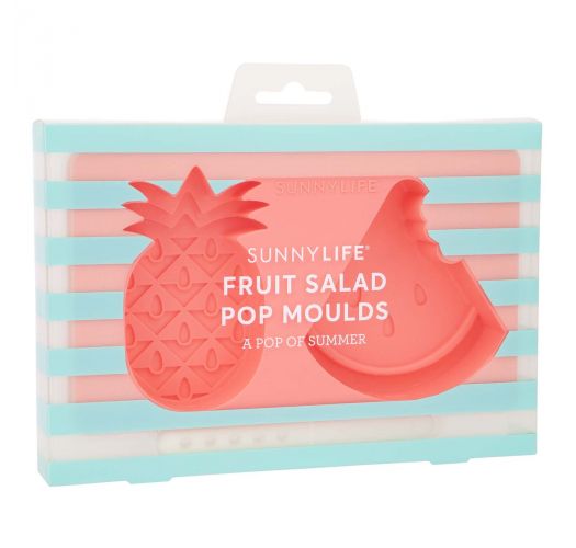Pineapple/watermelon silicone ice cream moulds - FRUIT SALAD POP MOULDS
