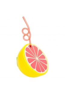 Drink container with a straw - grapefruit - FUN GRAPEFRUIT