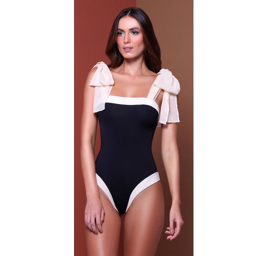 REMOVABLE STRAPS ONE PIECE BW