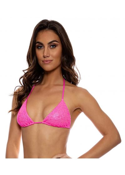 Two-Piece High Waisted Halter Bathing Suit-Neon Pink Xs / Neon Pink1