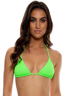 TOP WAVY RUCHED QUE SERA SERA NEON LIME