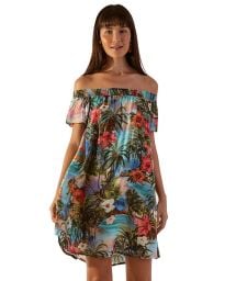 Colorful tropical beach dress - GAIA HONOLULU