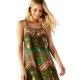 Green ethnic short laced beach dress - JESS JAVA