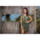 Luxurious dark green crochet beach dress - MACARENA ROSEMARY