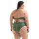 Militrgrner Plus-Size-Balconette-Bikini und High-Waist-Bikinihose - BIKINI BETYNA AGAVE