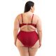 Plus size dark red underwired balconette bikini - BIKINI RUANA DIVINO