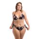 Plus Size Brazilian Scrunch-Bikini mit Hibiskusmotiv - BIQUINI MIKONOS BALI
