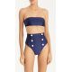 SWIMSUIT WITH BUTTONS NAVY