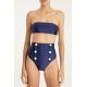 BIKINI WITH BUTTONS NAVY