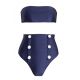 BIKINI WITH BUTTONS NAVY