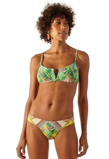 Bustier bikini met kleurrijke gemengde print - SHOW WAIMEA