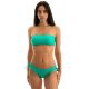 Green larger side Brazilian bikini with bandeau top - BAHAMAS RETO