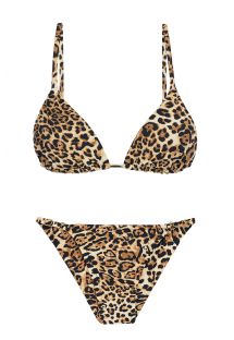 Adjustable scrunch bikini - leopard - LEOPARDO INV COMFORT