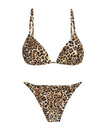 Bikini brésilien scrunch réglable léopard - LEOPARDO INVISIBLE
