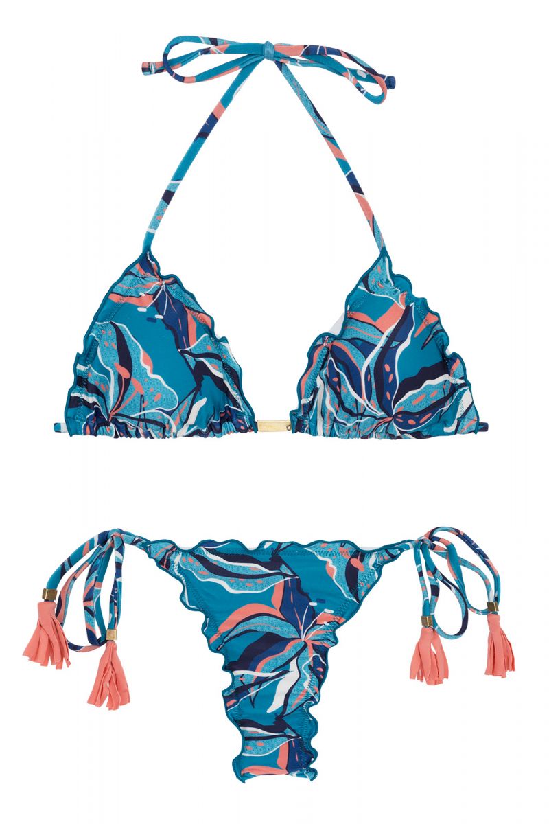 Ruffled Plum Bra Bikini Top With Adjustable Straps Top Sublime Babado -  Brand Rio de Sol