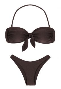 dark brown bikini set