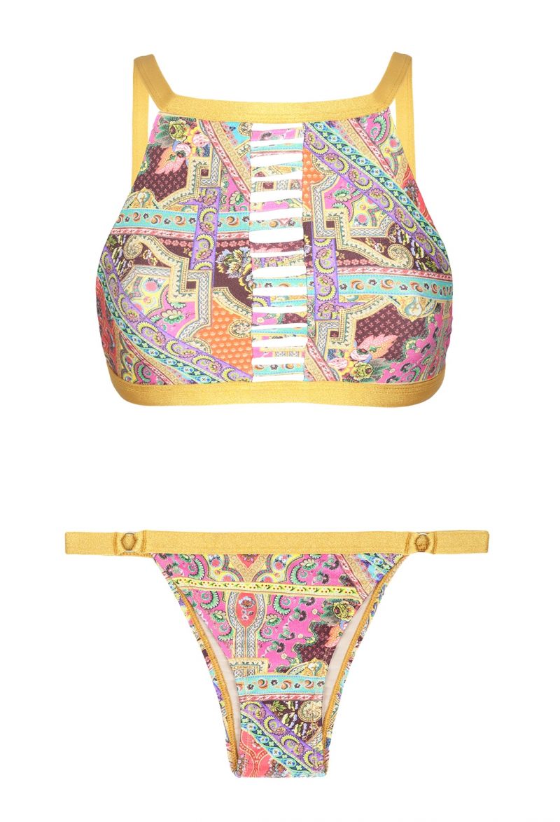 Fixed Printed Swimsuit Tanga Calcinha Mundomix Cool - Brand Rio de Sol