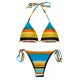 Brazilian bikini with colorful stripes - SET ARTSY TRI-INV IBIZA