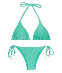 Water green bikini with shell pattern - SET ATLANTIS TRI-INV IBIZA