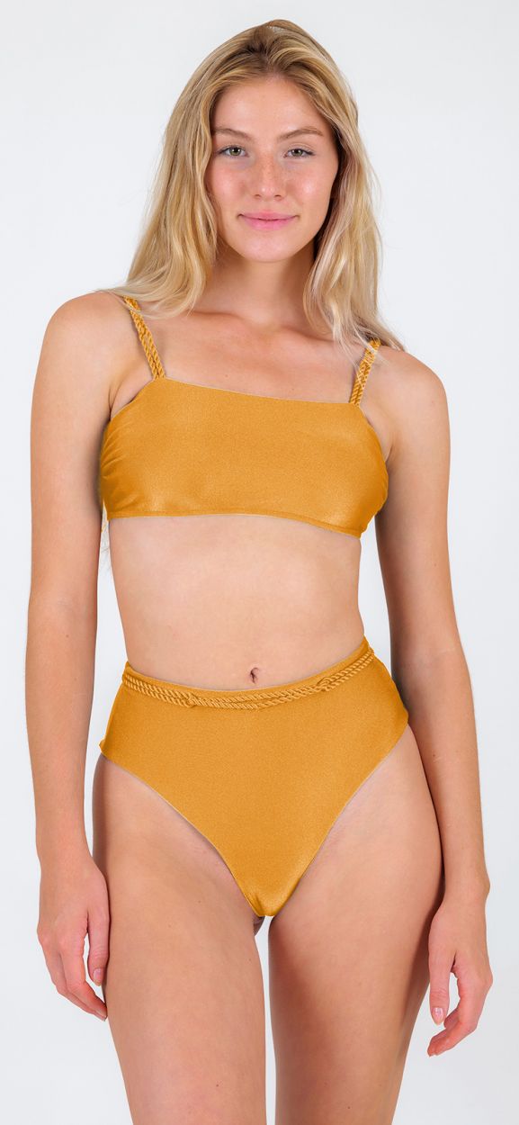 SET DAMASCO BANDEAU-RETO HOTPANTS
