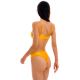 Bikini giallo testurizzato a girovita alto con reggiseno a bralette - SET EDEN-PEQUI BRALETTE RIO-COS